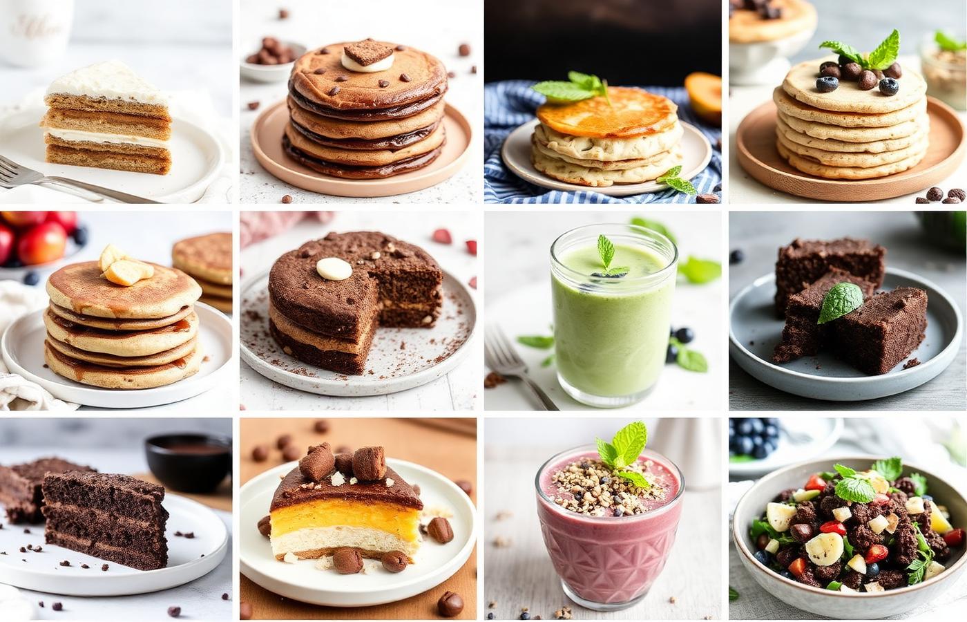 Mosaico com prévia das 357 receitas extras